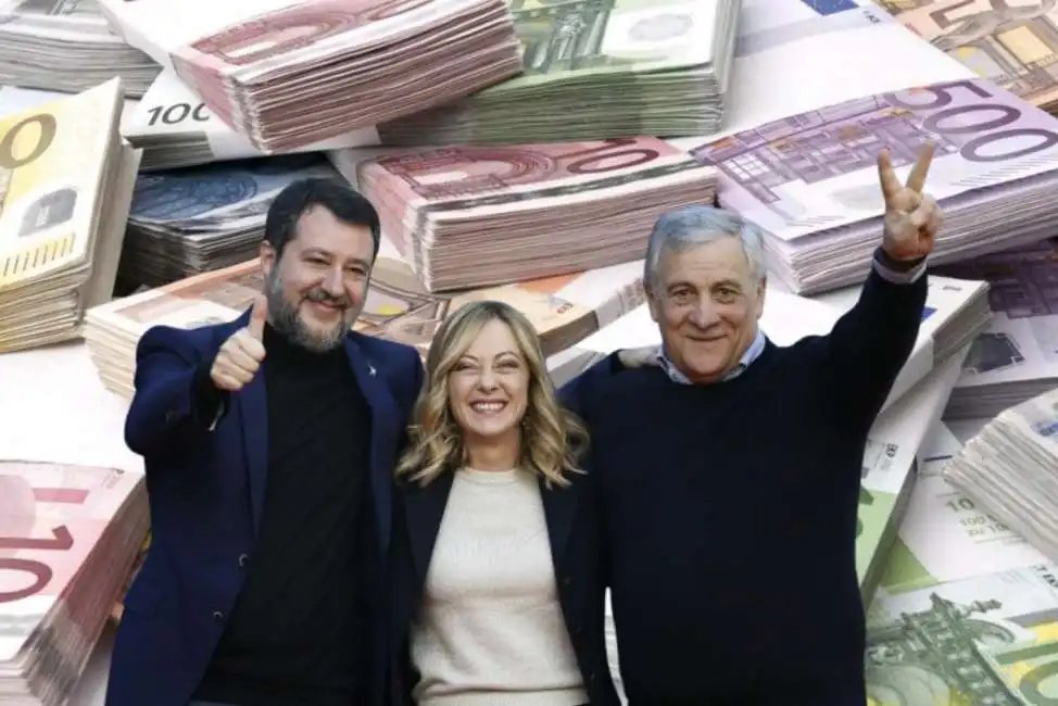 antonio tajani giorgia meloni matteo salvini soldi economia 