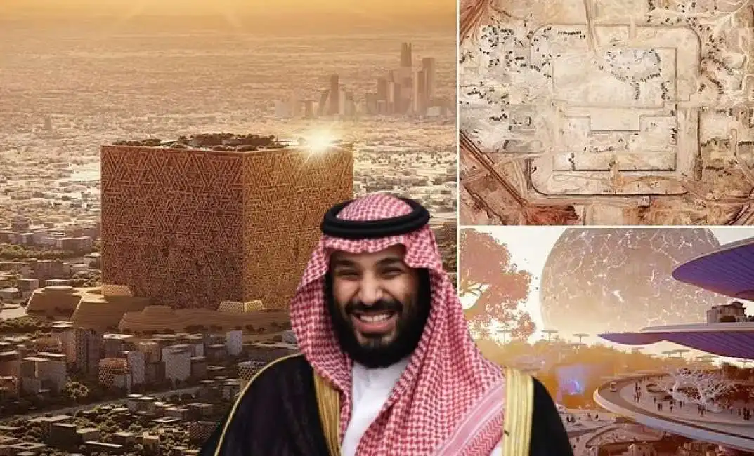 big progetto del grattacielo mukaab arabia saudita mohamad bin salman