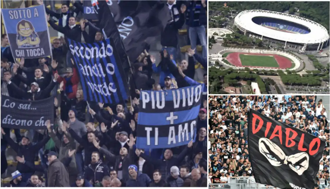 curva inter curva lazio stadio olimpico