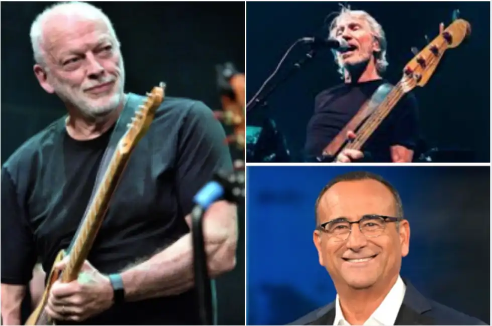 david gilmour roger waters carlo conti