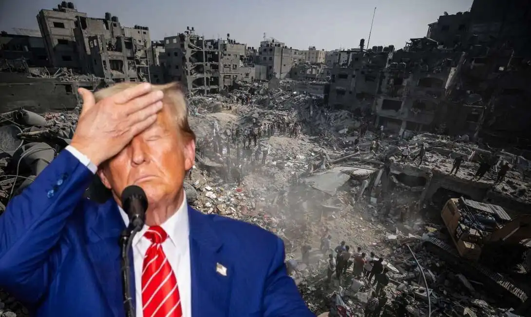 donald trump striscia di gaza