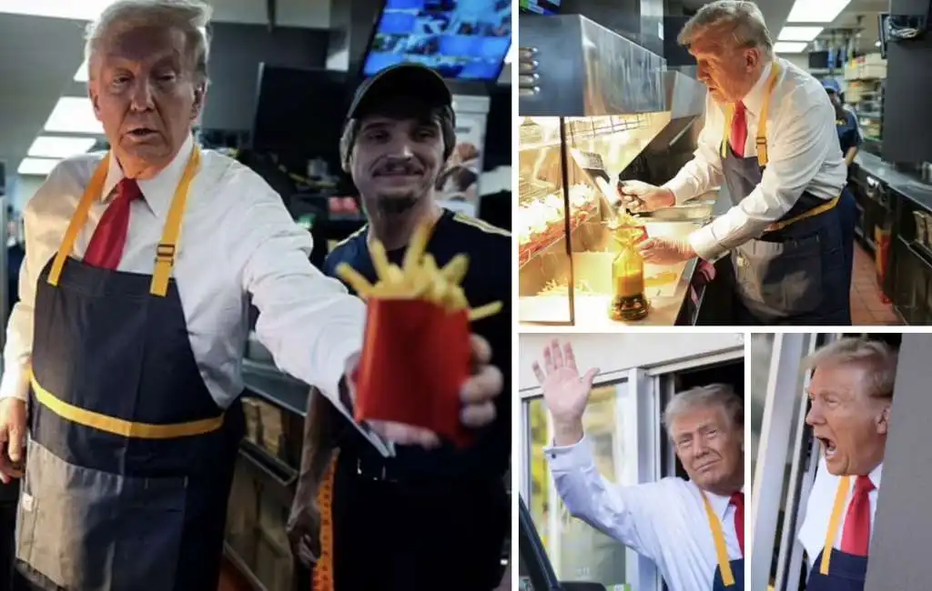 donald trump cameriere mcdonald 