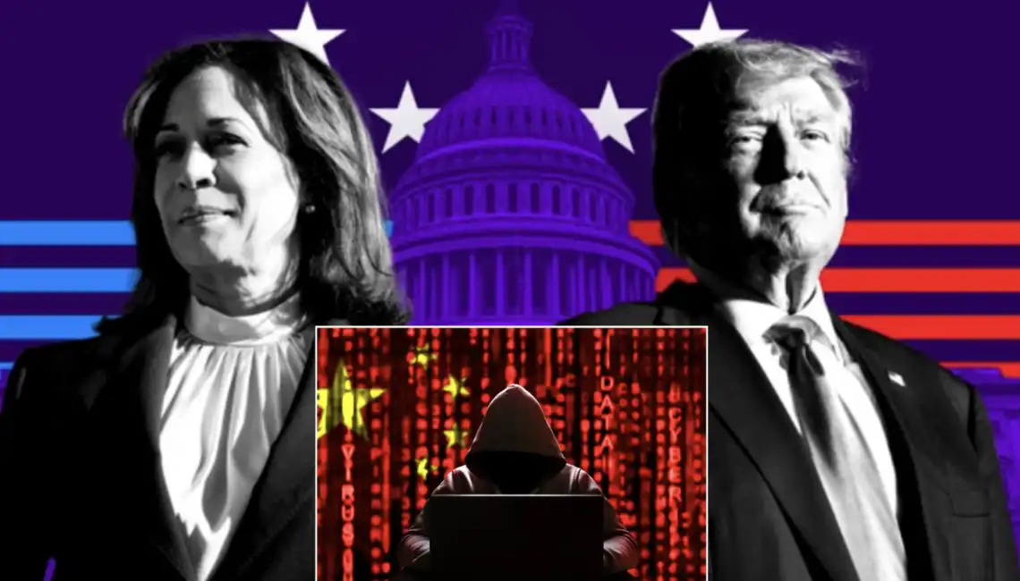 donald trump kamala harris hacker cinesi cina