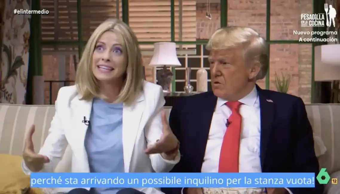 il programma spagnolo fascisti con la parodia di giorgia meloni e donald trump