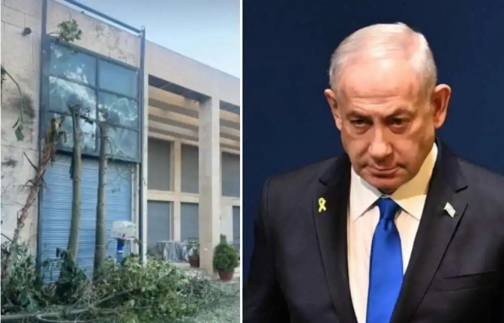  la casa di benjamin netanyahu a cesarea colpita da un drone di hezbollah