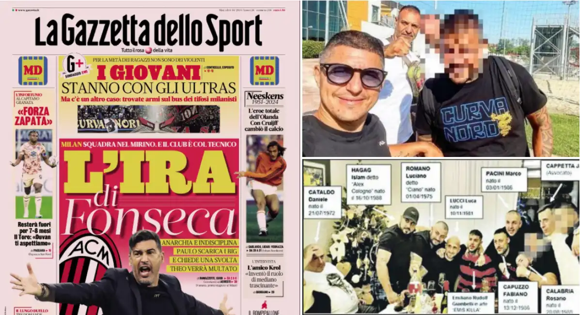 la gazzetta dello sport inter milan curve