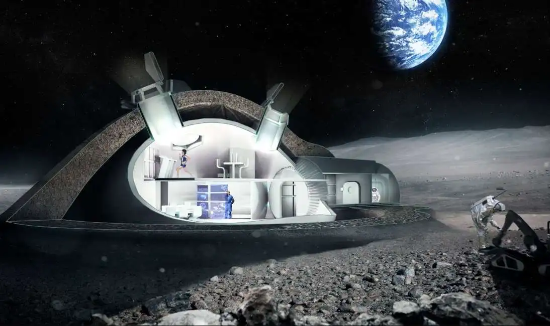 lunar habitation - la base lunare progettata da norman foster 2 