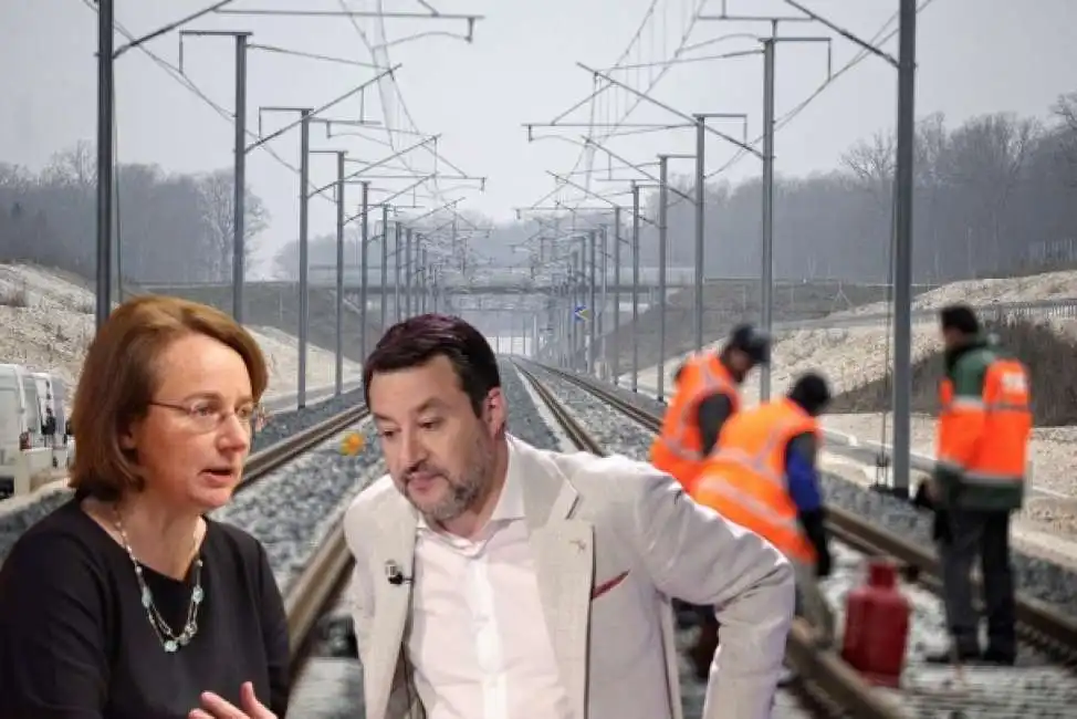 matteo salvini pnrr rete ferroviaria ferrovie treni recovery celine gauer