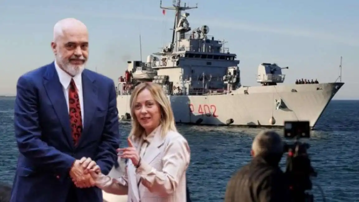 nave migranti marina militare libra albania edi rama giorgia meloni