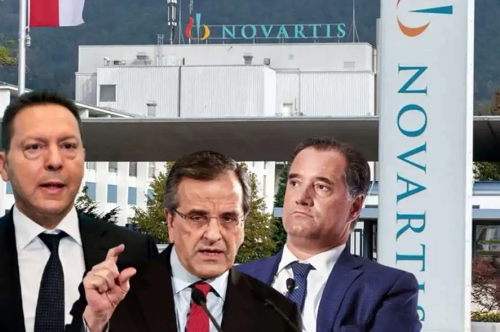 novartis antonis samaras adonis georgiadis yannis stournaras scandalo in grecia