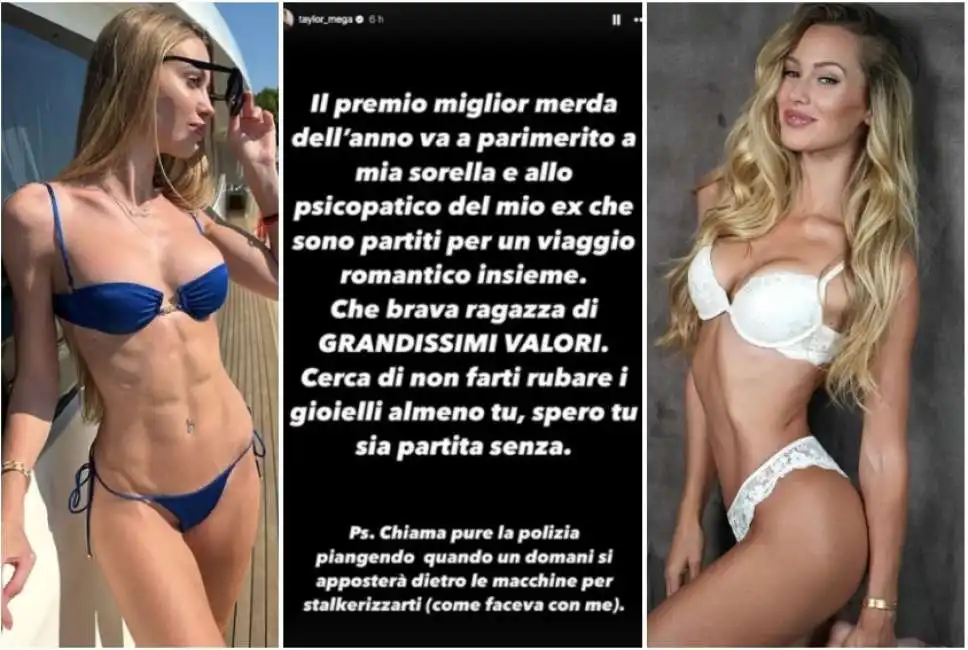 taylor mega contro la sorella giada todesco