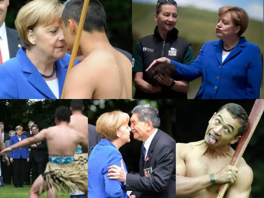 angela merkel in nuova zelanda