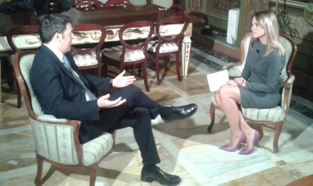 renzi intervistato da francesca barra