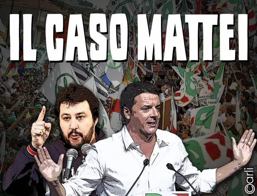 salvini renzi il caso mattei