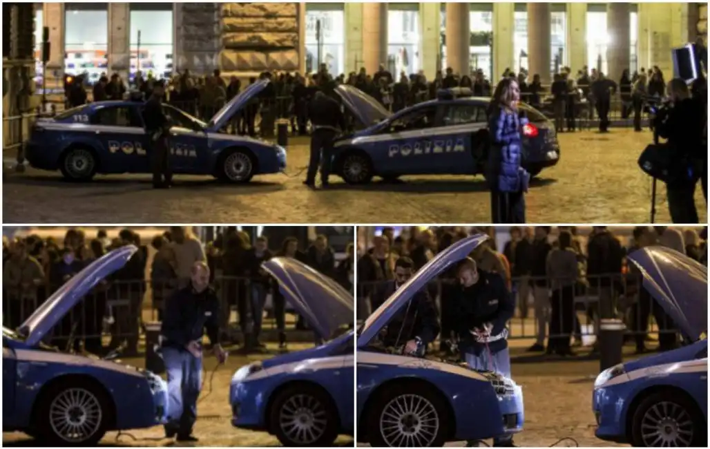 palazzo chigi auto polizia sardoni cavetti