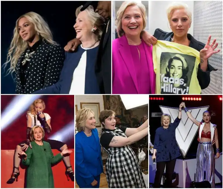 celebrities per hillary clinton