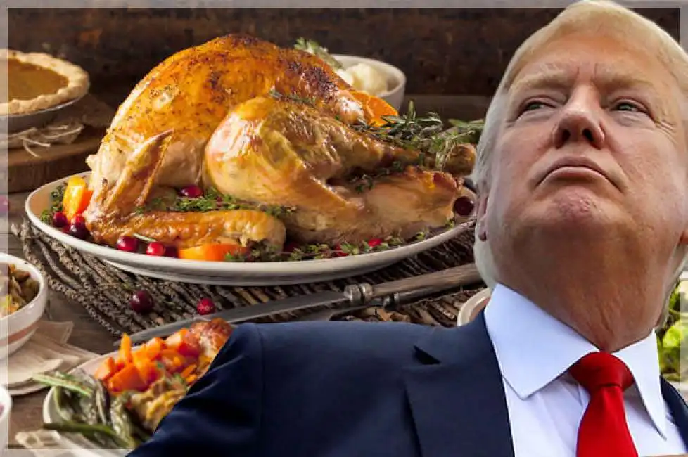 donald trump thanksgiving tacchino