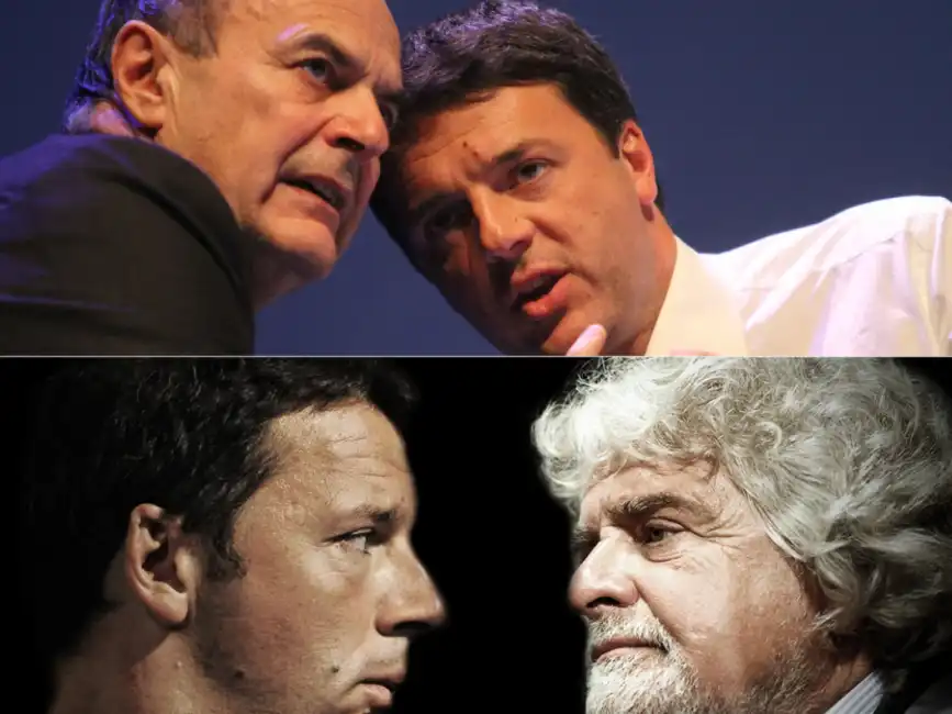 renzi bersani grillo