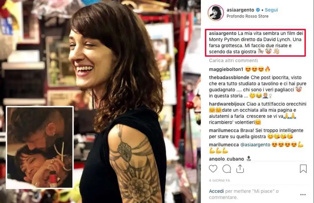 asia argento fabrizio corona