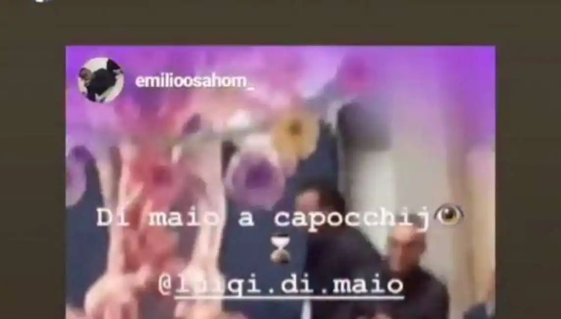 di maio e il repost sulla capocchia