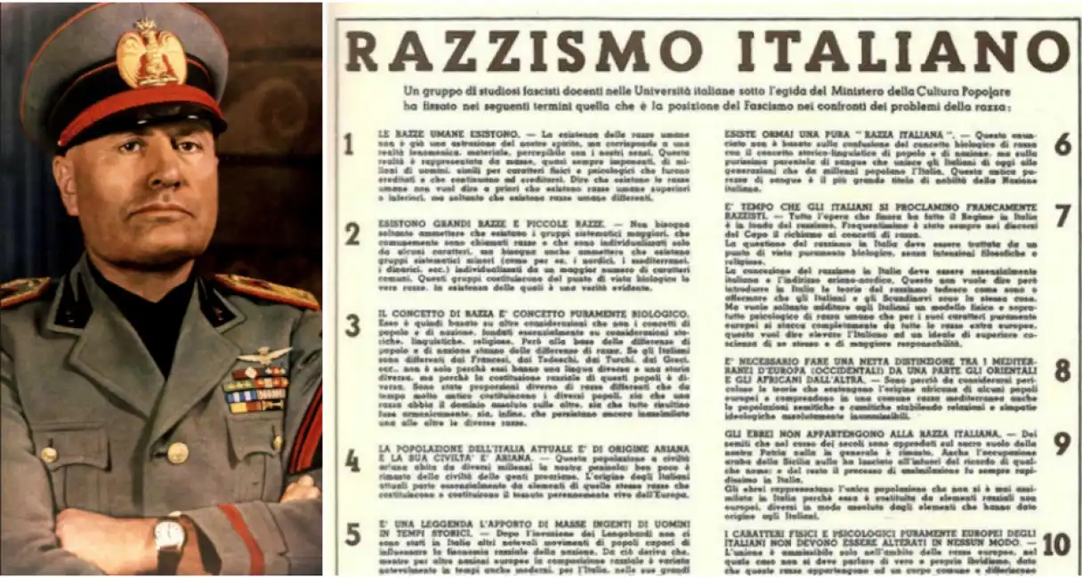 mussolini leggi razziali