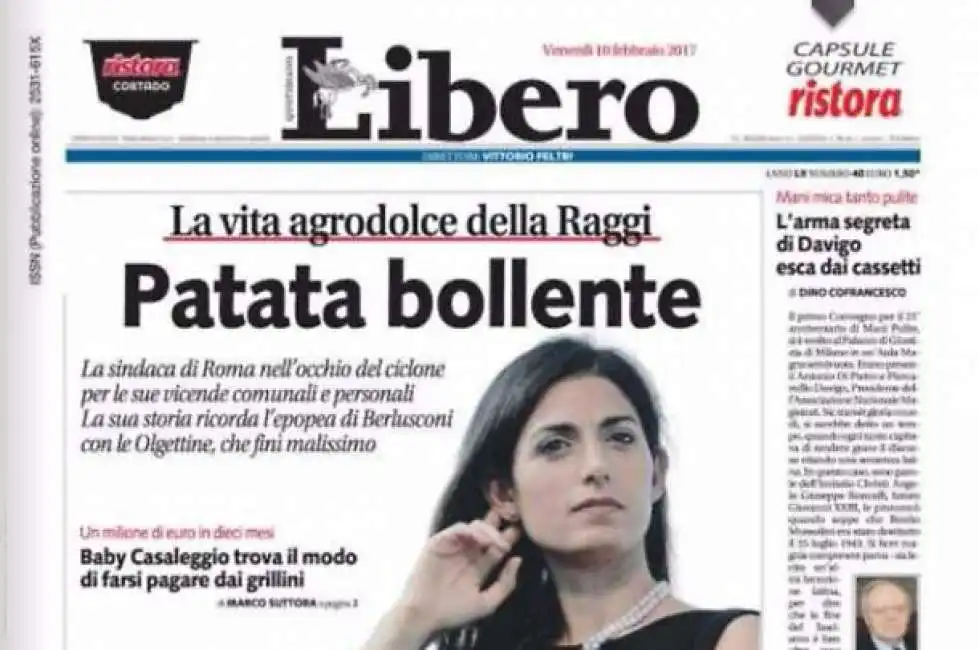 virginia raggi patata bollente libero