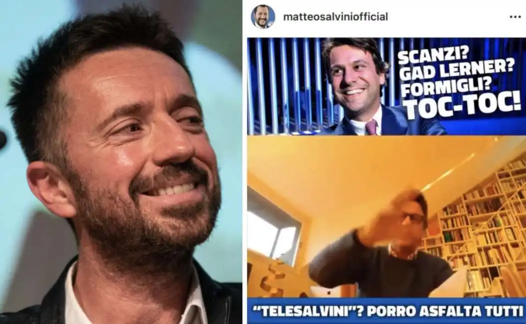 andrea scanzi nicola porro matteo salvini