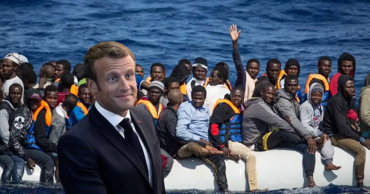 emmanuel macron migranti