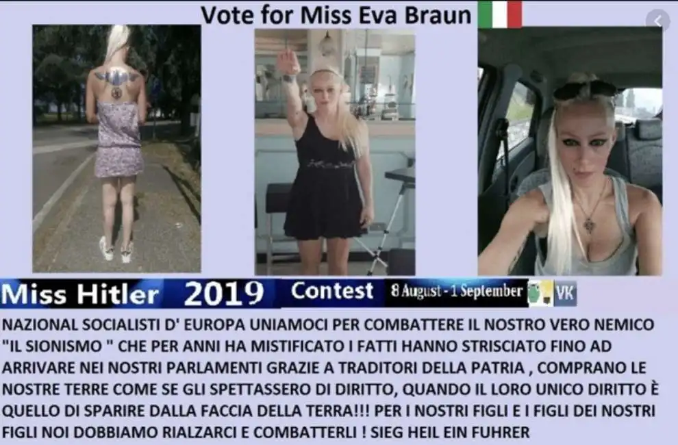 francesca rizzi - miss hitler 2019 su vkontakte