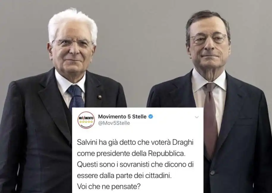 mario draghi sergio mattarella movimento 5 stelle