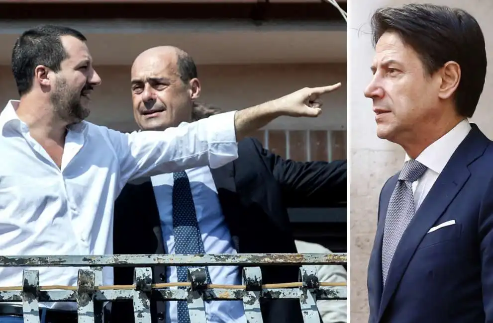 matteo salvini nicola zingaretti giuseppe conte