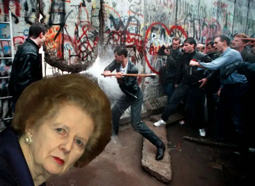 muro di berlino margareth thatcher 