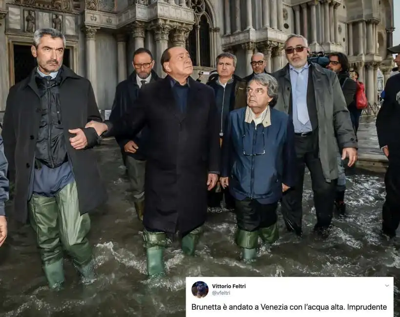 silvio berlusconi renato brunetta venezia