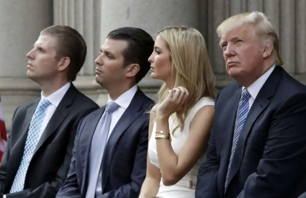 donald trump con i figli ivanka donald eric