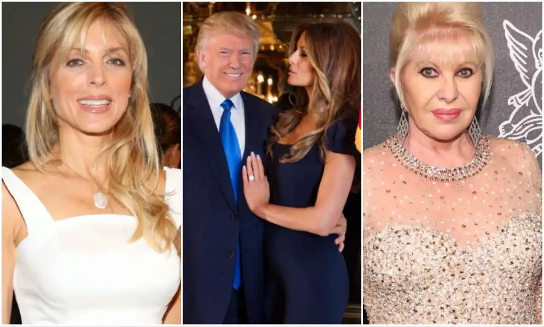 donald trump melania trump marla maples ivana trump