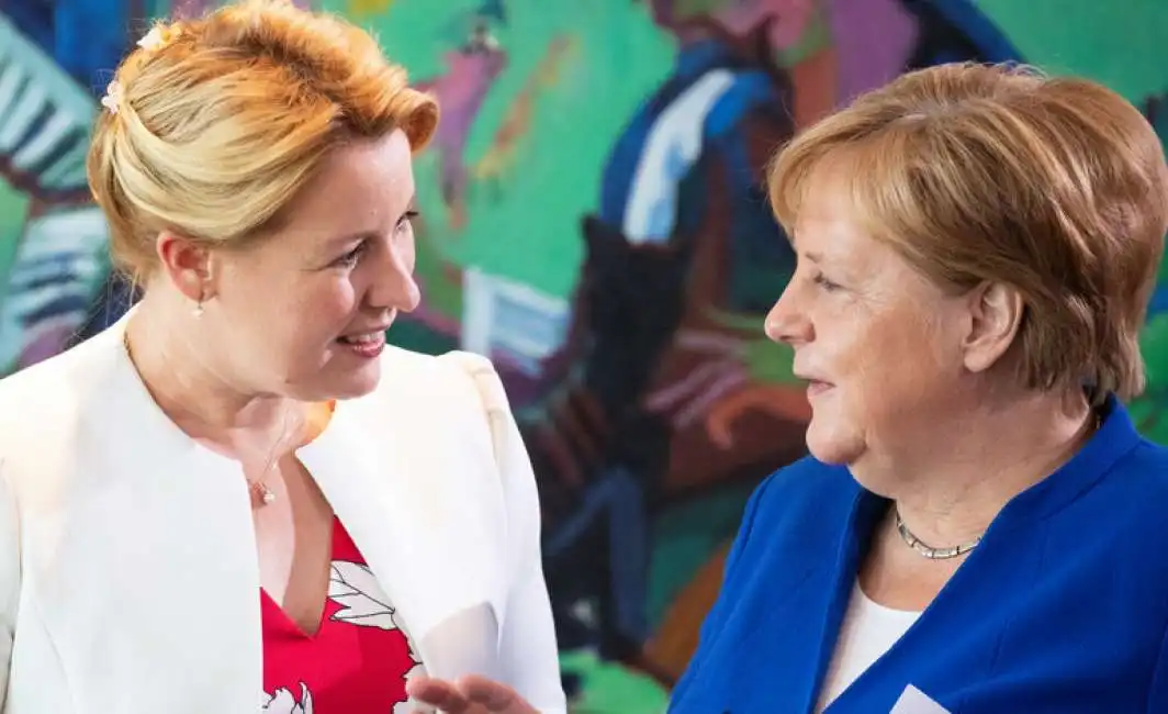 franziska giffey e angela merkel