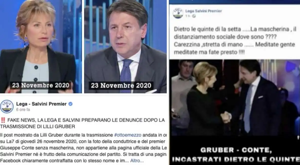 giuseppe conte lilli gruber lega salvini premier