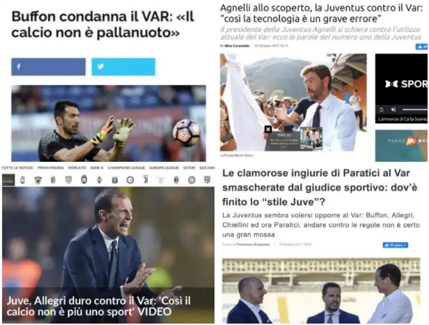 juventus contro il var