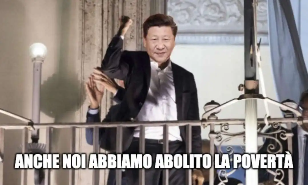 xi jinping balcone poverta' 