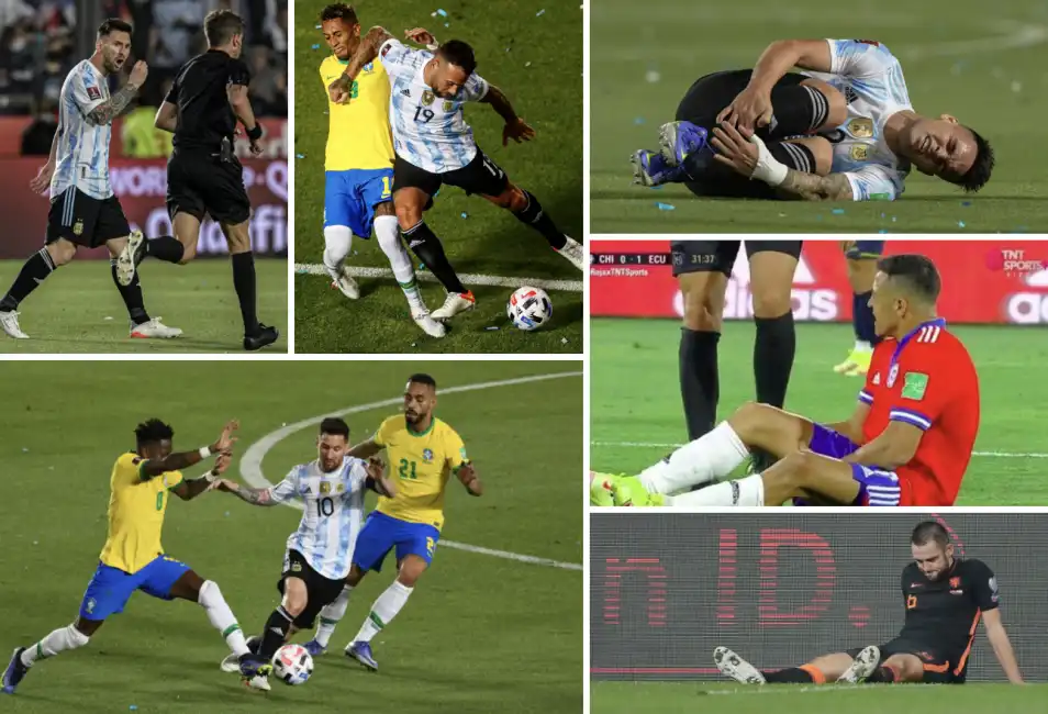 argentina brasile infortuni nazionale 