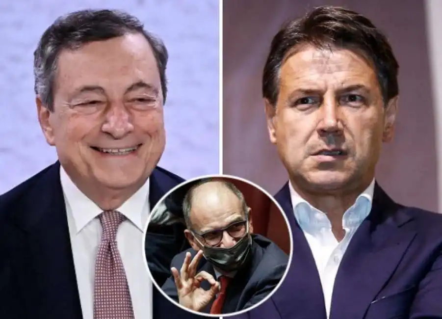 giuseppe conte enrico letta mario draghi 