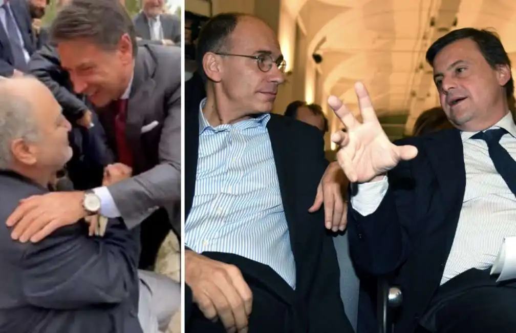 goffredo bettini giuseppe conte enrico letta carlo calenda 