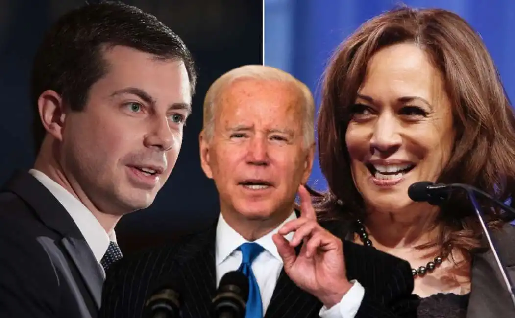 kamala harris e pete buttigieg biden