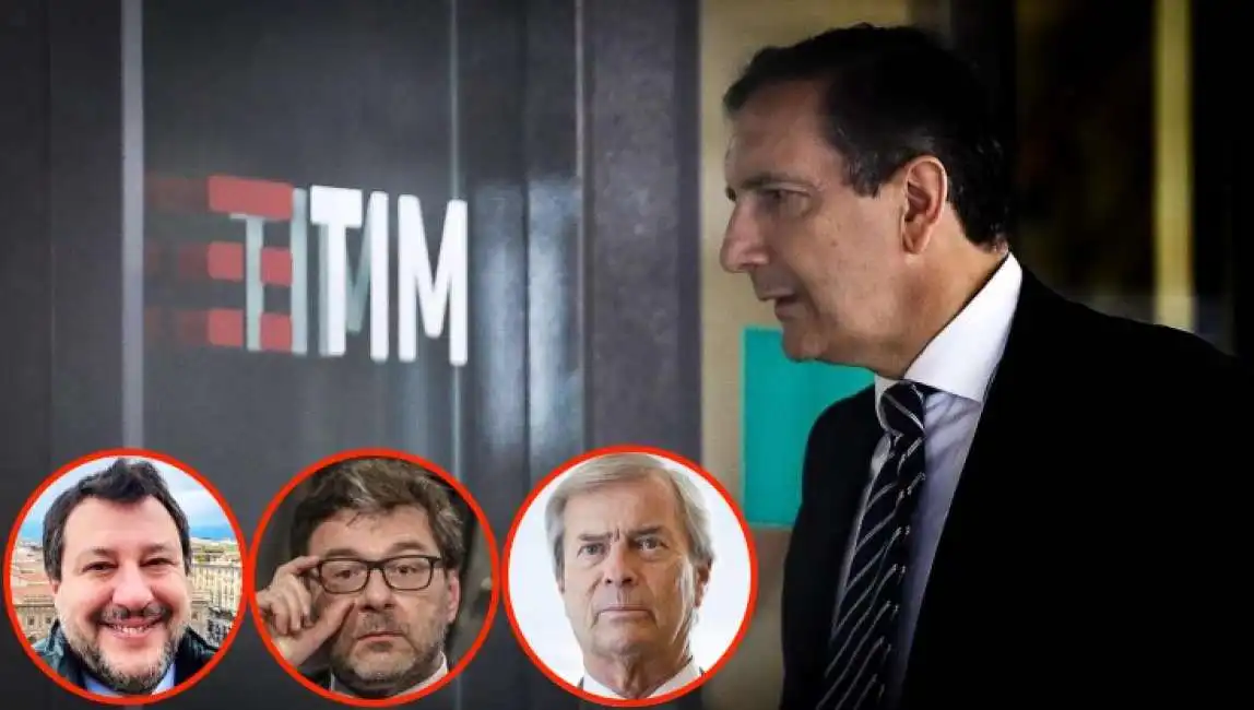 luigi gubitosi matteo salvini giancarlo giorgetti vincent bollore 