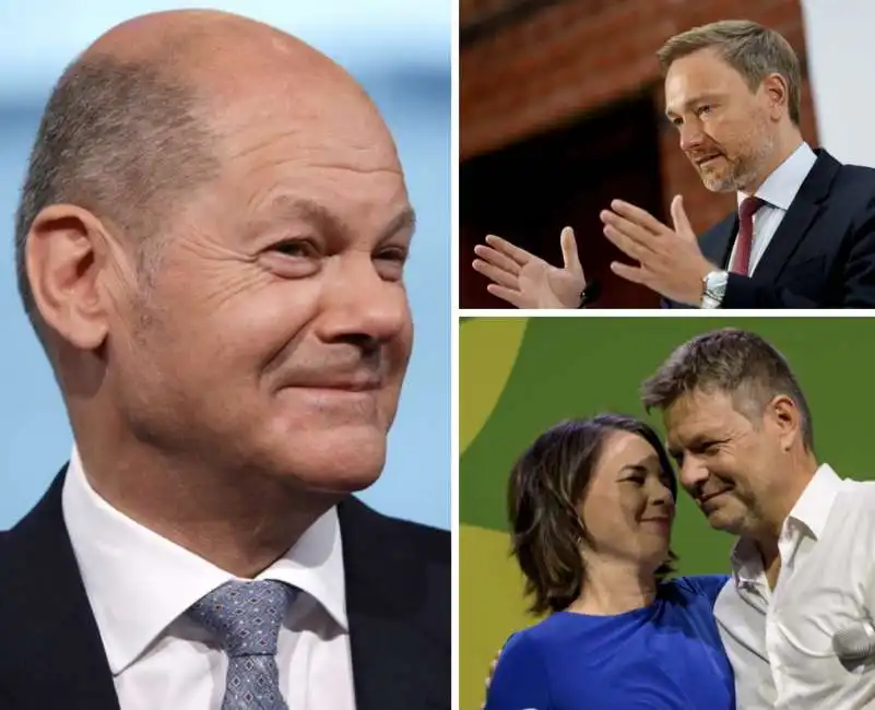 olaf scholz annalena baerbock robert habeck christian lindner