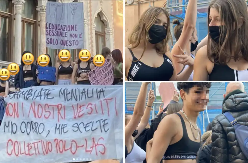 protesta studenti venezia top sportivo