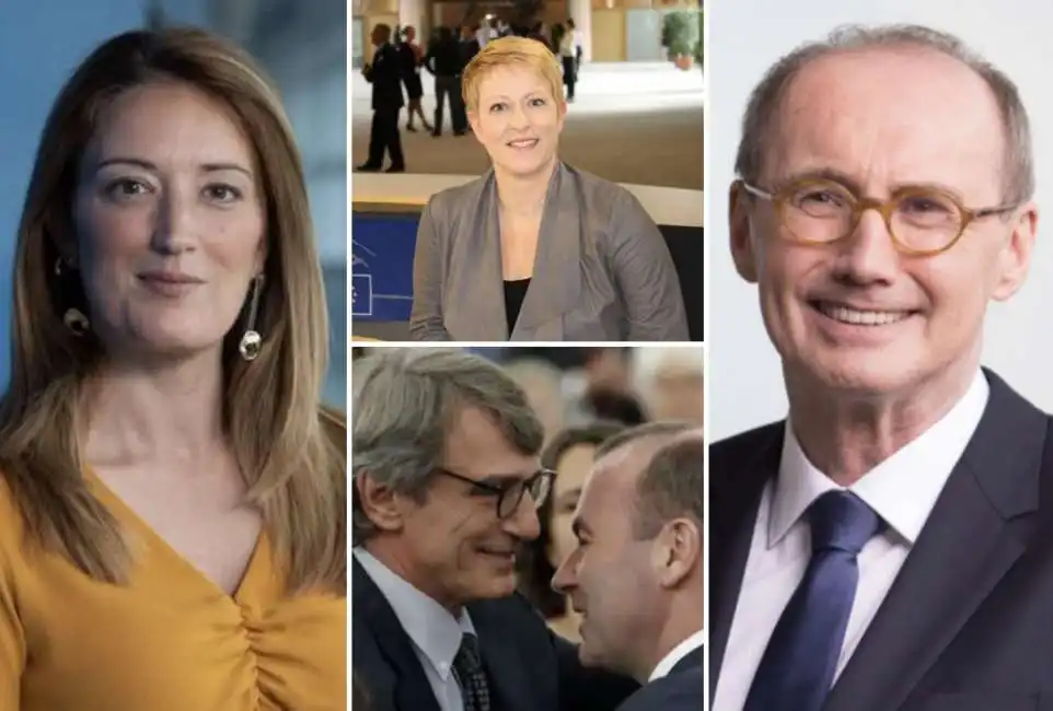 roberta metsola othmar karas esther de lange david sassoli manfred weber 