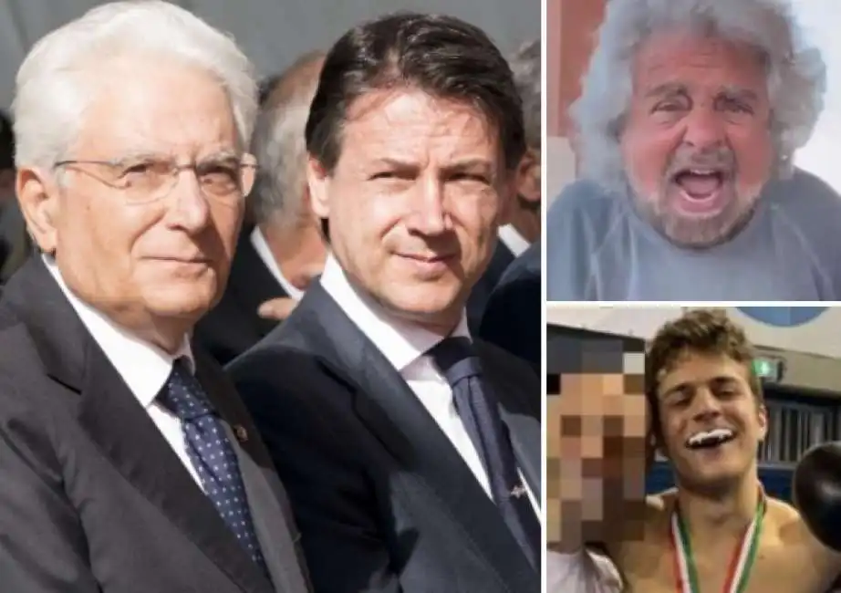 sergio mattarella giuseppe conte beppe grillo ciro 