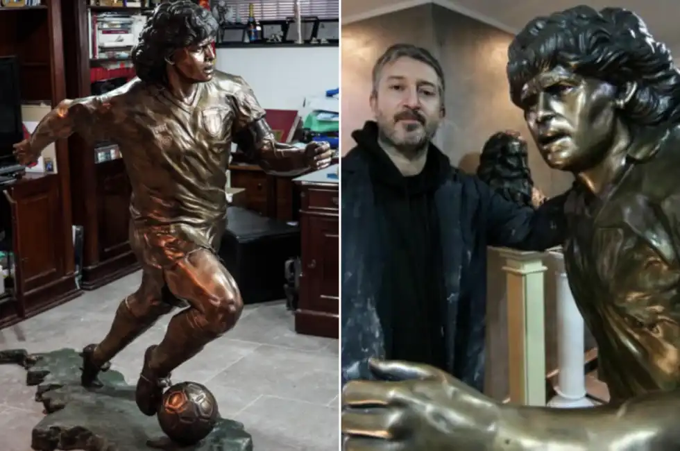 statua maradona domenico sepe 