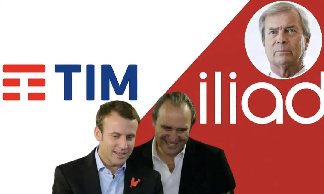 vincent bollore xavier niel emmanuel macron tim iliad